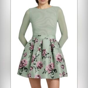 Alice + Olivia Chara Plt Party Minidress, size 6, NWT